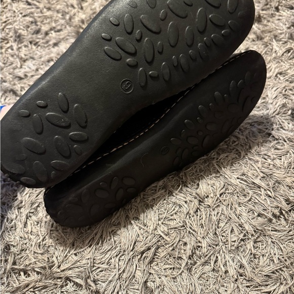 CHEROKEE BRAND LEATHER UPPER BLACK SLIP ON Mens SHOE MOCCASIN DRIVING Sz 9 - Picture 5 of 7